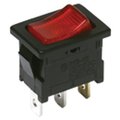 C&K Components Rocker Switch, Spst, On-Off, Latched, Solder Terminal, Rocker Actuator, Panel Mount DA102J12S217QF